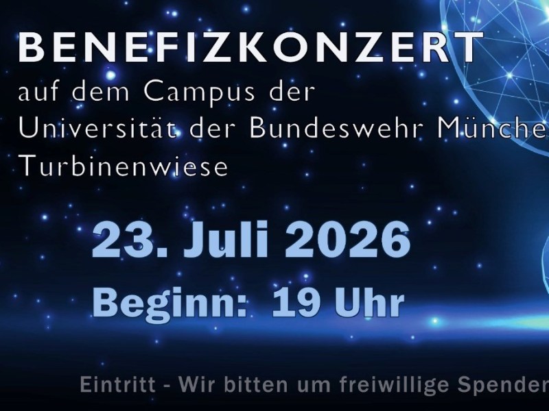 Konzert zugunsten des Soldatenhilfswerk der Bundeswehr am 23. Juli 2026 in&nbsp;München