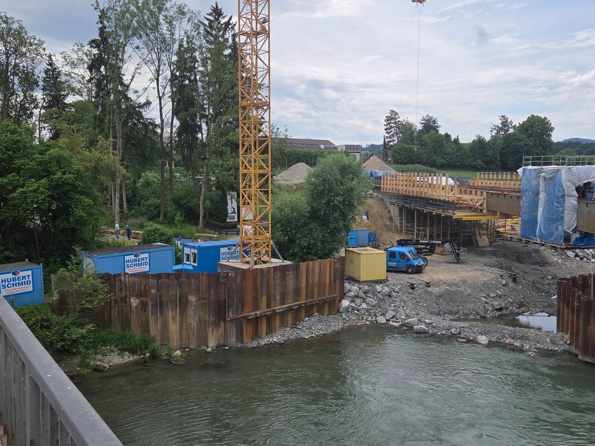 Baustelle am Iller-Denkmal